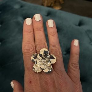 COPY - Sterling silver 925 floral ring size 7